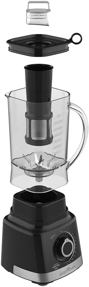Liquidificador Turbo Britânia BLQ1300P - 1400W, 3L - Miniatura 4