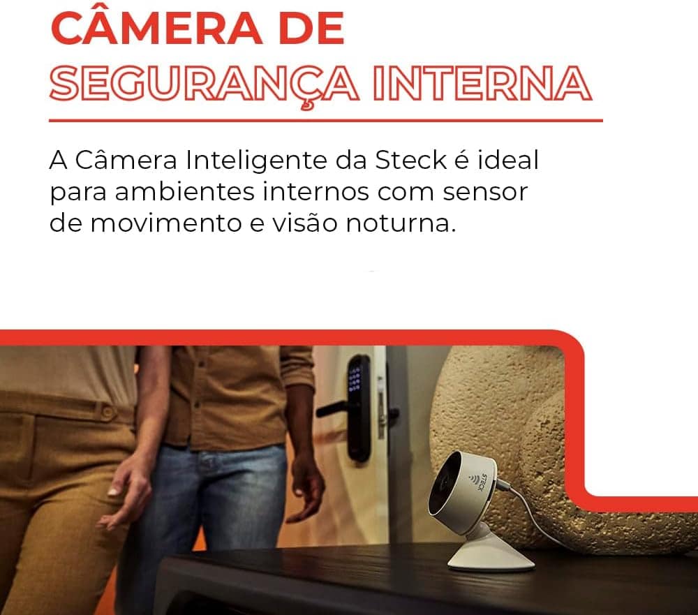 Câmera Inteligente Steck - Segurança Interna Conectada via Wi-Fi - Miniatura 5