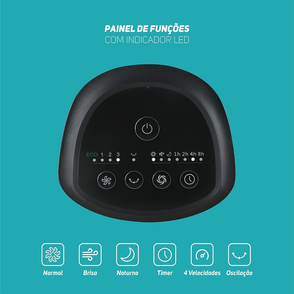 WAP Ventilador de Torre AIR SILENCE com 4 Níveis de Velocidade, Time de até 15 Horas e Desligamento Automático - Miniatura 2