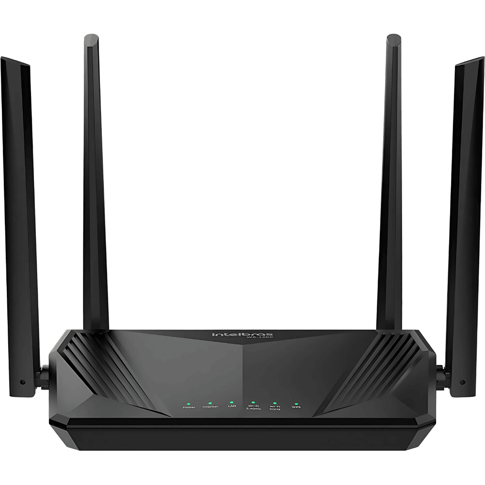 Roteador Wifi 6 Dual Band Mesh Gigabit 4 Antenas Intelbras W6-1500 Cor Preto