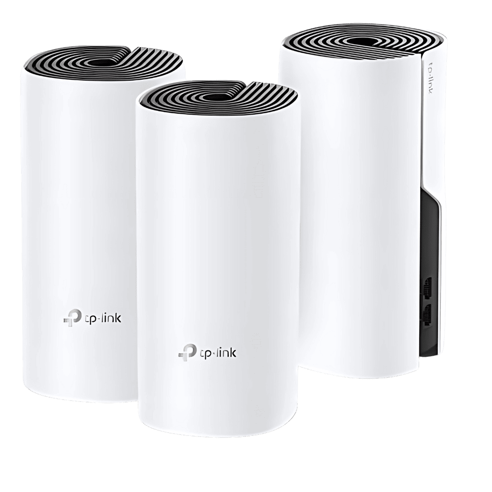 Kit de Roteadores Sistema Wi-fi Mesh Ac1200 Deco M4 (3-pack) Cor Branco/Preto Tp-link