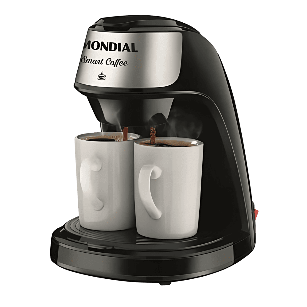Cafeteira Elétrica Mondial 2 Xícaras Smart Coffee C-42-2x-Bi 500w Preta 127v