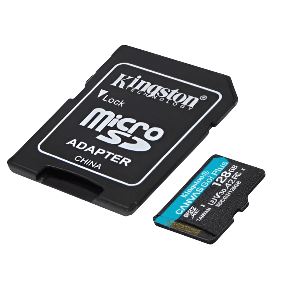 Cartão De Memória Micro Sdxc, 128GB com Adaptador