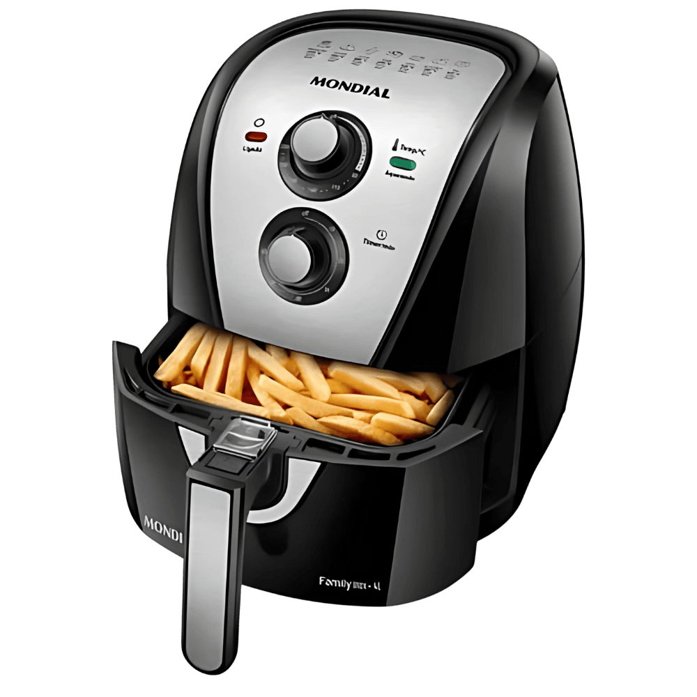 Fritadeira Sem Óleo Air Fryer 4l Afn-40-bi Mondial Preto/Inox 1500w