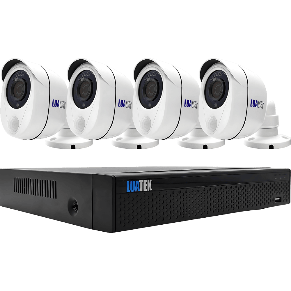 KIT NVR + 4 Câmeras Bullet IP Wi-Fi 1080p com Infravermelho Acesso Remoto