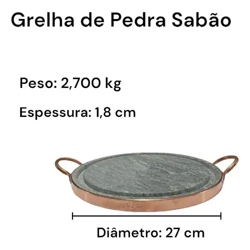 Jogo de Panelas De Pedra Sabão Duráveis 6 Peças - Miniatura 5