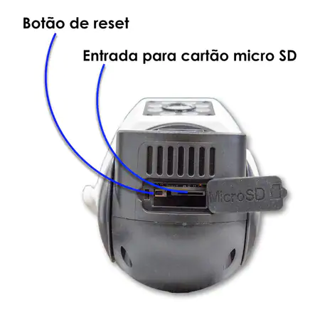 Câmera Externa Lente Dupla Segurança Ip Infravermelho Wifi Hd - IP CAMERA - Miniatura 2