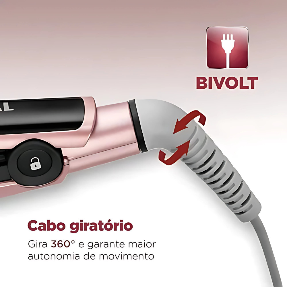 Mondial Prancha Alisadora Bivolt - Miniatura 2