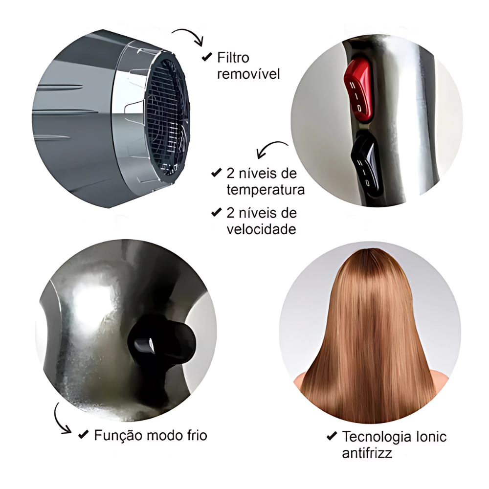 Lizze Extreme Power Secador Profissional - Miniatura 4