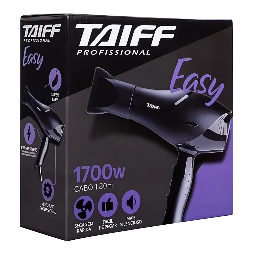 Taiff Easy Pro 1700W Secador Preto - Miniatura 3